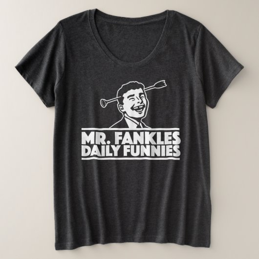 Femmes plus le T-shirt classé…. avec Cornélius (Design devant)