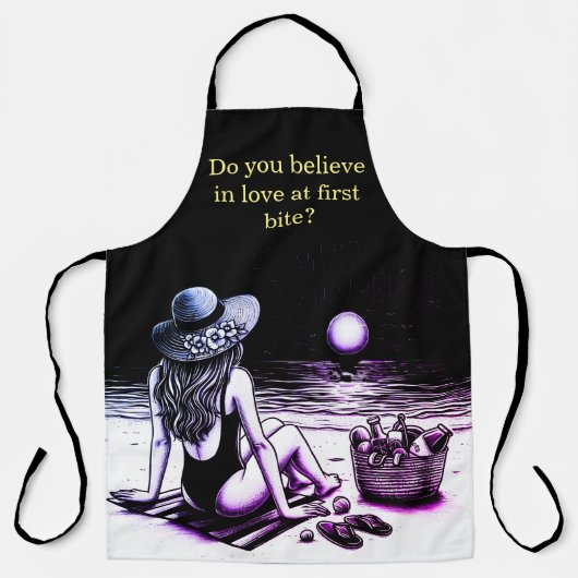 Femmes profitant d'un barbecue d'été avec tabliers (Recto)