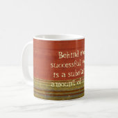 Femmes Réussies Rusty Red Stripes Café Mug (Devant gauche)