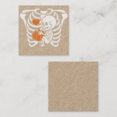 Femmes Squelette Grossesse Faire-part Halloween (Devant / Derrière)