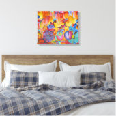 Femmes sur Roues imprimé toile étirée. (Insitu(Chambre))