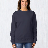Femmes Sweatshirt bleu marine / Personnaliser
