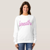 Femmes sweatshirt "Respirer" (Devant entier)