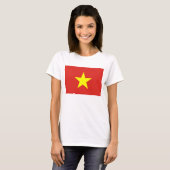 Femmes T-shirt avec le drapeau du Vietnam (Devant entier)