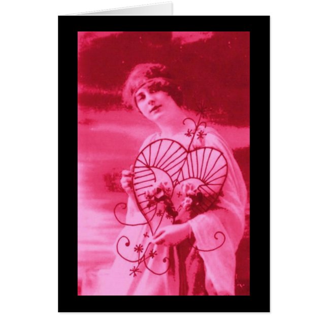 Femmes Vintage avec Cœur (Devant)