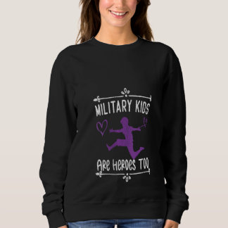 Femmes Violet vers le haut Les enfants militaires 