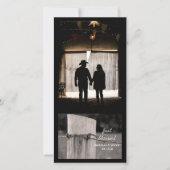 Fence Post Western Un Carte photo Marié (Devant)