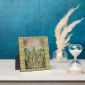 Fenced Pink Flowers Fotoplaat (Insitu)