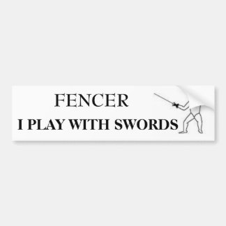FENCER BUMPERSTICKER