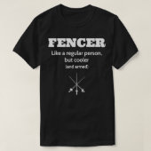 Fencer Funny Definition T-shirt (Design voorkant)