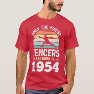 Fencers, geboren in 1954 70th Birthday fencing Gif T-shirt