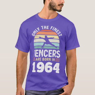 Fencers geboren in 1964 60th Birthday fencing Gift T-shirt