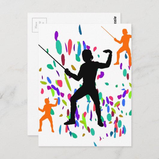 FENCING BRIEFKAART (Voorkant / Achterkant)