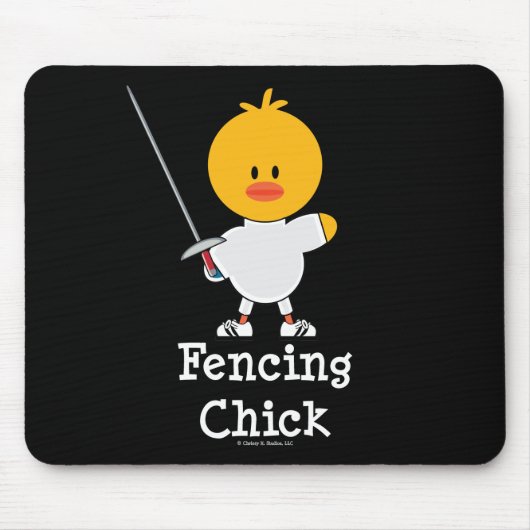 Fencing Chick Mousepad Muismat (Voorkant)