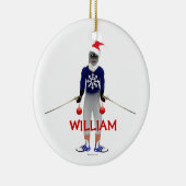 Fencing Christmas Custom Keramisch Ornament (Rechts)