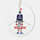 Fencing Christmas Custom Keramisch Ornament (Links)