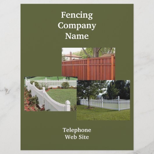 Fencing Company Business Flyer (Voorkant)