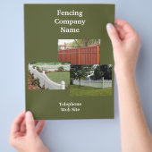 Fencing Company Business Flyer (Hand)