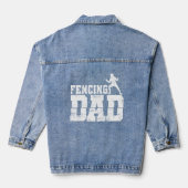 Fencing Dad Epee Denim Jacket (Achterkant)