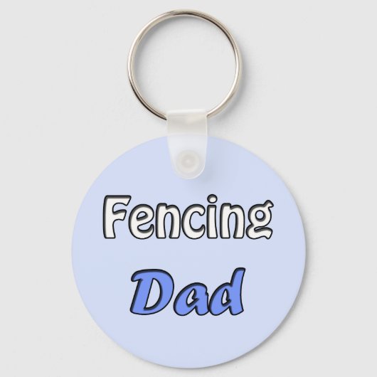 Fencing Dad Sleutelhanger (Voorkant)