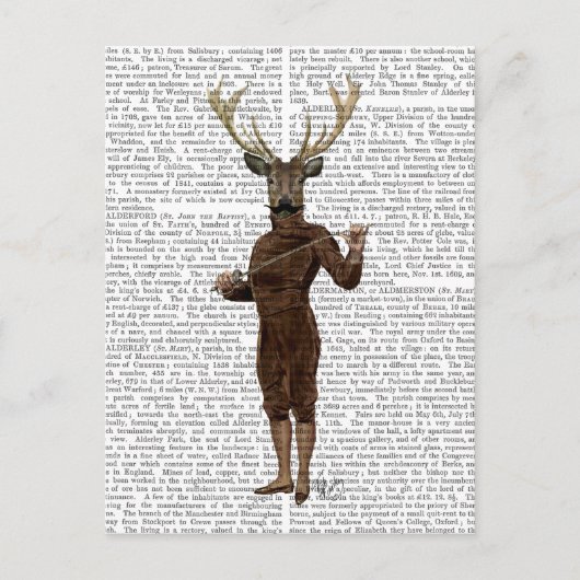 Fencing Deer volledig Briefkaart (Voorkant)