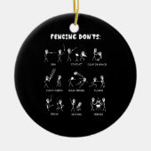 Fencing Gift | I Always Win All Match Keramisch Ornament (Voorkant)