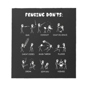 Fencing Gift I Always Win All Match Notitieblok