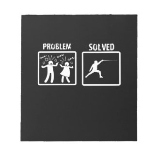 Fencing Gift | I Always Win All Match Notitieblok