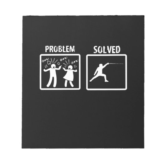 Fencing Gift | I Always Win All Match Notitieblok (Voorkant)