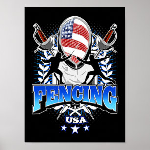 Fencing Gift   I Always Win All Match Poster