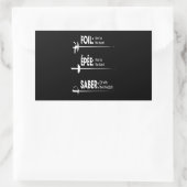 Fencing Gift | I Always Win All Match Rechthoekige Sticker (Tas)