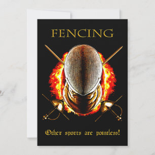 Fencing Lover Andere sporten hebben geen zin Feestdagenkaart