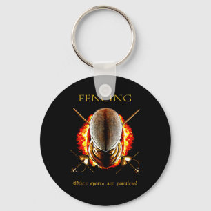 Fencing Lover Andere sporten hebben geen zin Sleutelhanger