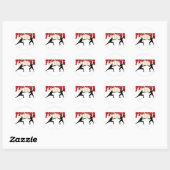 Fencing Match Ronde Sticker (Vel)
