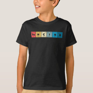 Fencing Periodic Elements Nerd Funny Chemical T-shirt