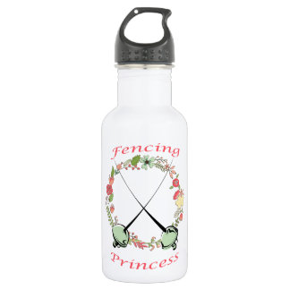 Fencing Princess Floral Foils Waterfles