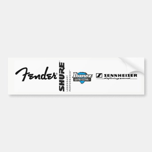 Fender shure Ibanez Bumper Sticker (Voorkant)