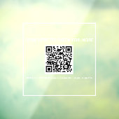 Fenêtre autocollant de code qr pour la devanture du magasi (Feuille 3)