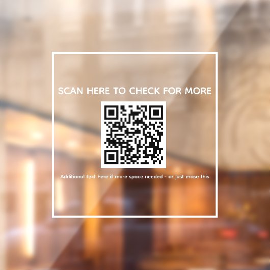 Fenêtre autocollant de code qr pour la devanture du magasi (Feuille 2)