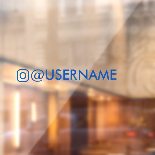 Fenêtre autocollant instagram personnalisé pour vitre de v