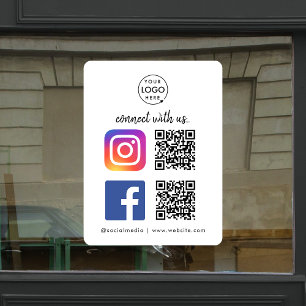 Fenêtre Autocollant pour fenêtres de médias sociaux Inst