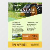 Fenêtre Autocollant pour fenêtres de services de tonte de (Feuille)