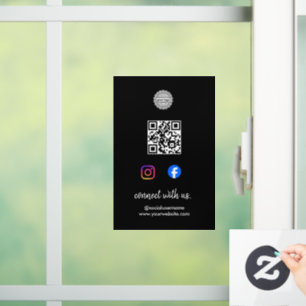 Fenêtre Autocollant pour fenêtres des réseaux sociaux In