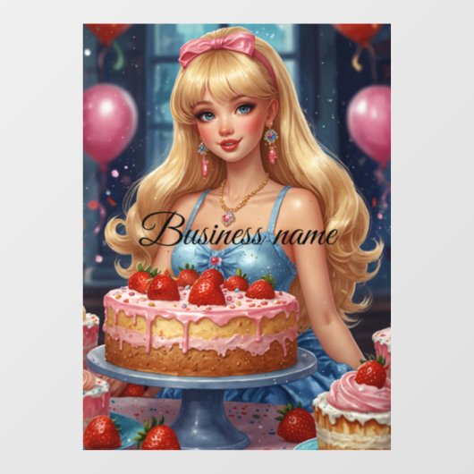 Fenêtre Autocollant pour vitrine de confiserie (Feuille)