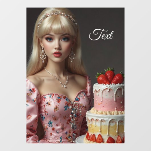 Fenêtre Autocollant pour vitrine de confiserie (Feuille)