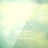 Fenêtre Autocollant pour vitrine d'horaires d'ouverture po (Feuille 3)