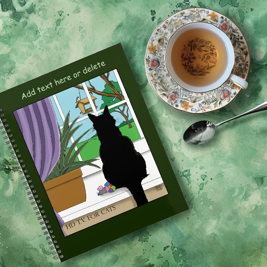 Fenêtre Chat noir regardant dehors