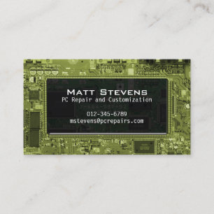 Fenêtre Circuits du Carte de visite de réparation