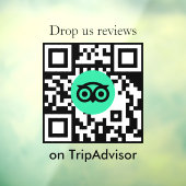 Fenêtre Code QR de critiques Tripadvisor Autocollant pour (Feuille 3)