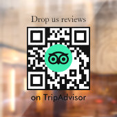 Fenêtre Code QR de critiques Tripadvisor Autocollant pour (Feuille 2)